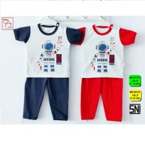 Uaka Setelan Oblong Tangan Pendek Motif Astronot 41/616127