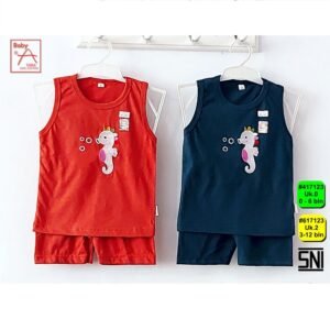 Uaka Setelan Singlet Motif Kuda Laut 41/617123