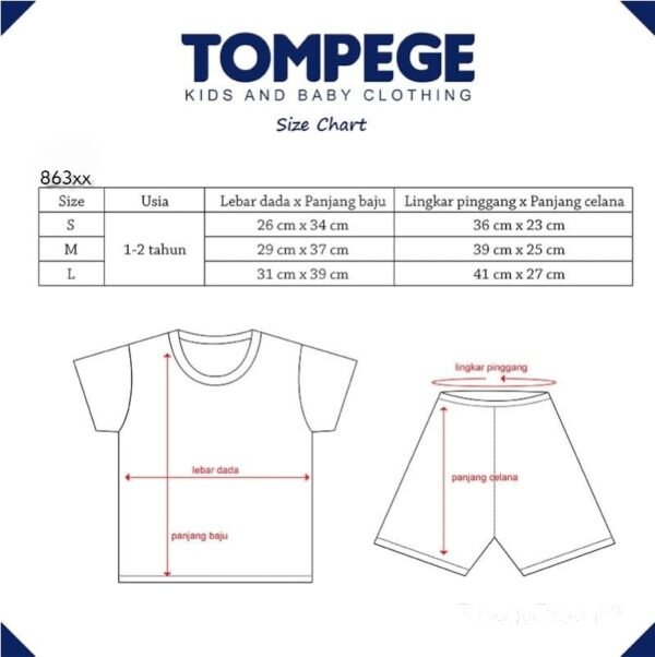 Tompege Setelan Anak Perempuan TP-86325 - Image 5