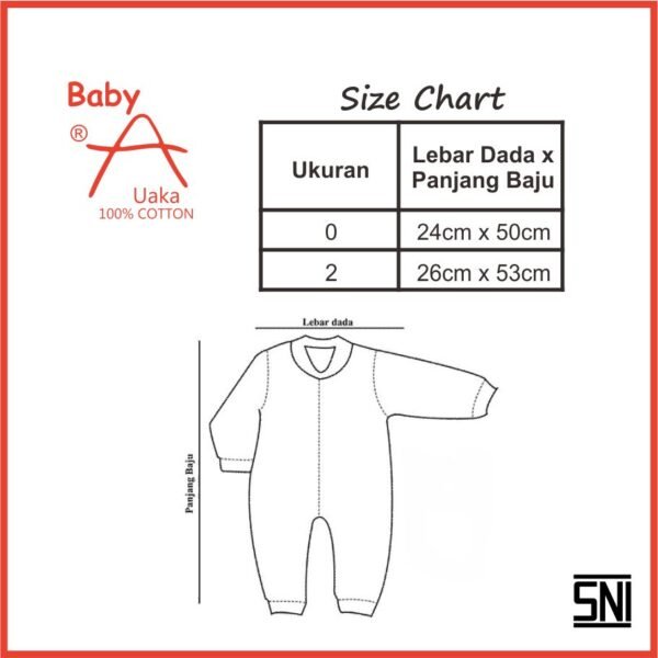Uaka Jumper Panjang Buka Kaki Motif Love Mom & Dad 41/613222 - Image 4