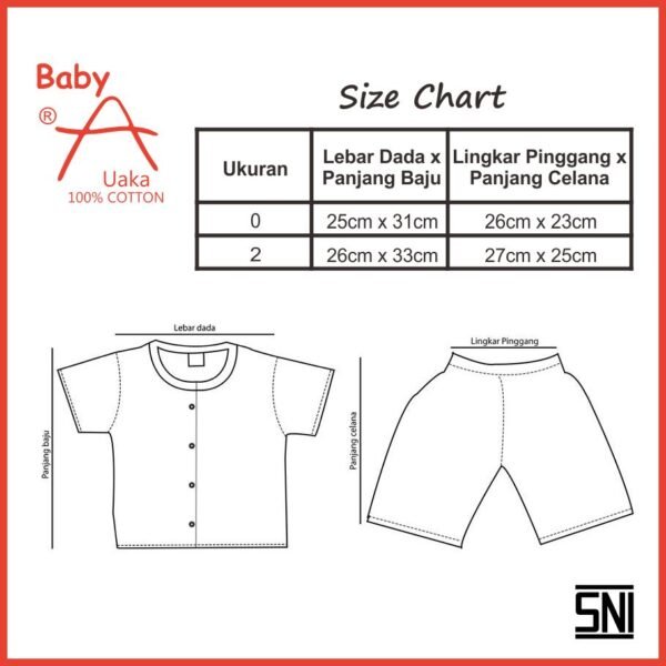 Uaka Setelan Piyama Pendek Motif Little Cutie 41/618416 - Image 4