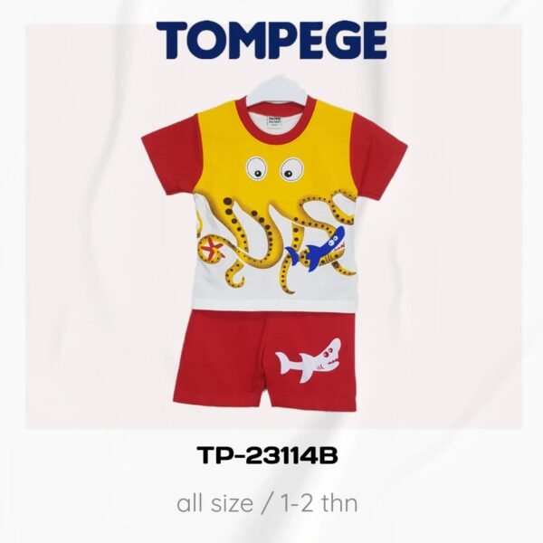 Tompege Setelan Oblong Baju Anak Laki Cowok TP-23114B - Image 2