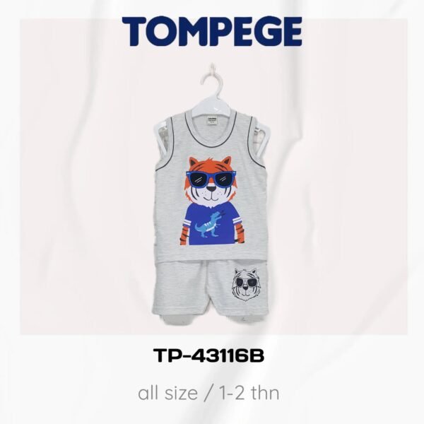 Setelan Singlet Anak Laki/Cowok Tompege TP-43116B - Image 2