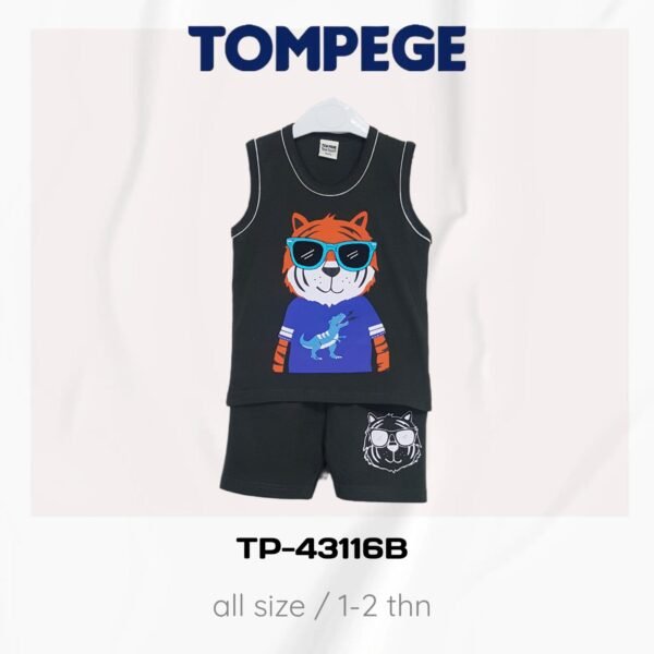 Setelan Singlet Anak Laki/Cowok Tompege TP-43116B - Image 3