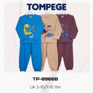 Tompege Setelan Piyama Anak Laki/Cowok TP-8966B