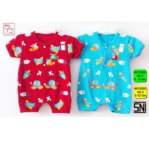 Uaka Babydoll Pendek Kancing Depan Motif Helicopter 41/618202