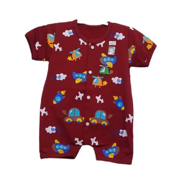 Uaka Babydoll Pendek Kancing Depan Motif Helicopter 41/618202 - Image 3