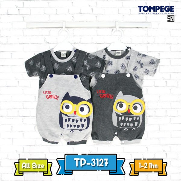 Tompege Setelan Jumpsuit Baju Anak Laki Cowok  TP-3127B