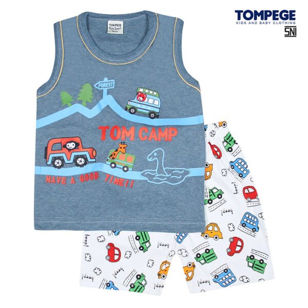 Tompege Setelan Singlet Anak Laki/Cowok TP-5317 - Image 3