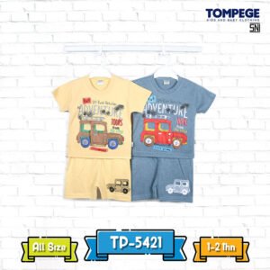 Setelan Kaos Oblong Anak Laki-Laki Tompege TP-5421