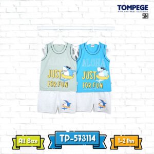 Setelan Singlet Anak Laki Cowok Tompege TP-573114