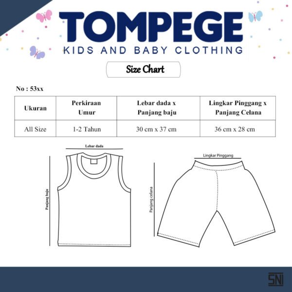 Setelan Singlet Anak Laki Cowok Tompege TP-5344 - Image 5