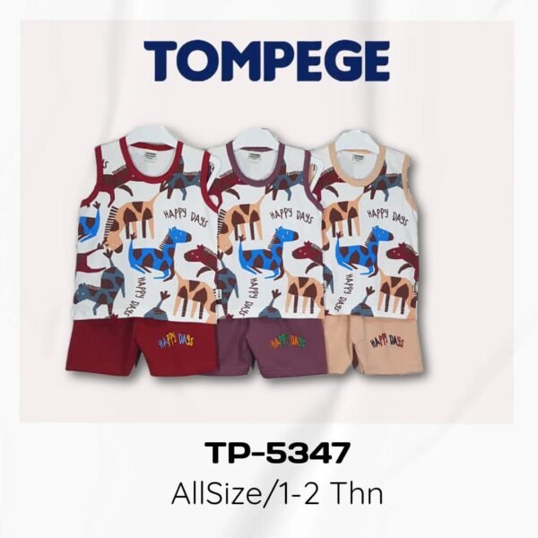 Setelan Singlet Anak Laki Cowok Tompege TP-5347