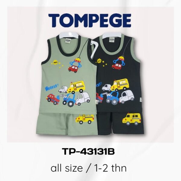Setelan Singlet Anak Laki Cowok Tompege TP-43131B