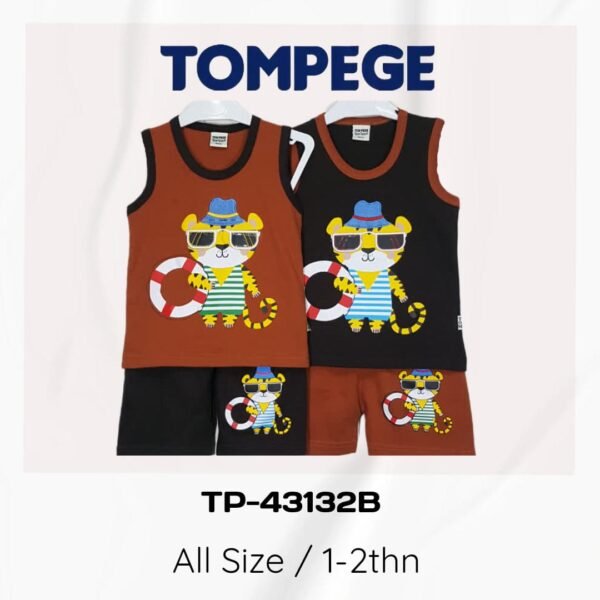 Setelan Singlet Anak Laki Cowok Tompege TP-43132B