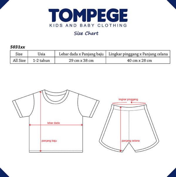 Tompege Setelan Oblong Kaos Anak Laki-Laki TP-503132 - Image 4