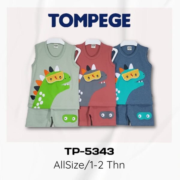 Setelan Singlet Anak Laki Cowok Tompege TP-5343