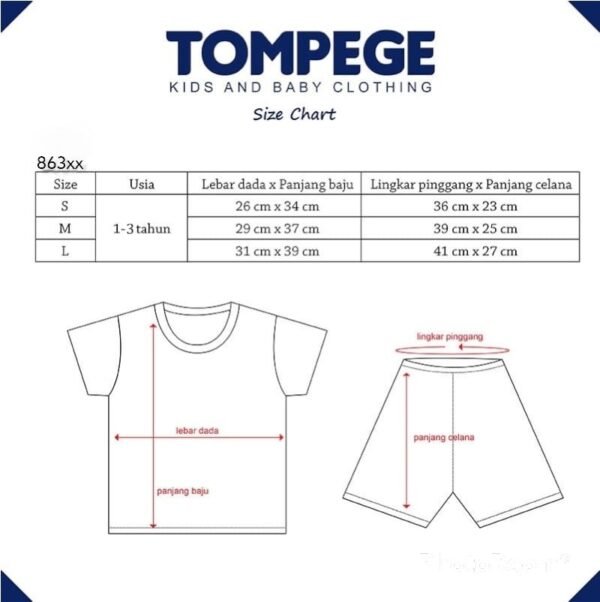 Tompege Setelan Anak Perempuan TP-86320 - Image 5