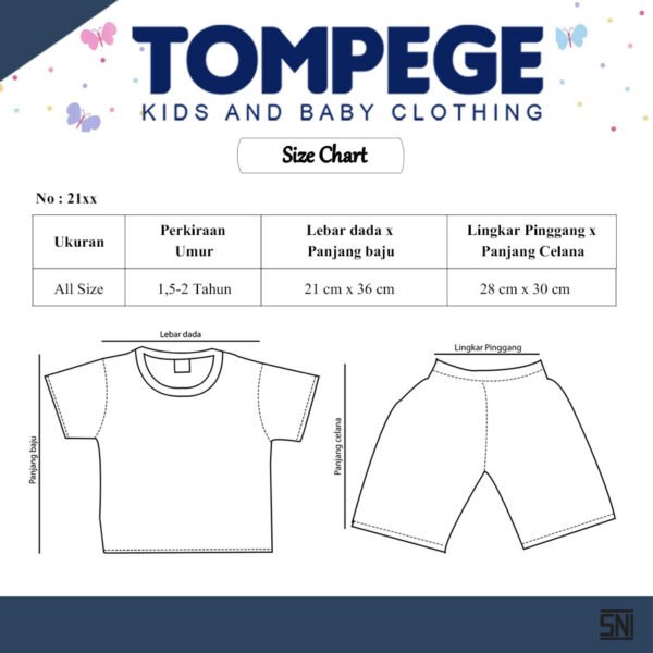 Setelan Oblong Anak Laki Cowok Tompege TP-2182 - Image 4