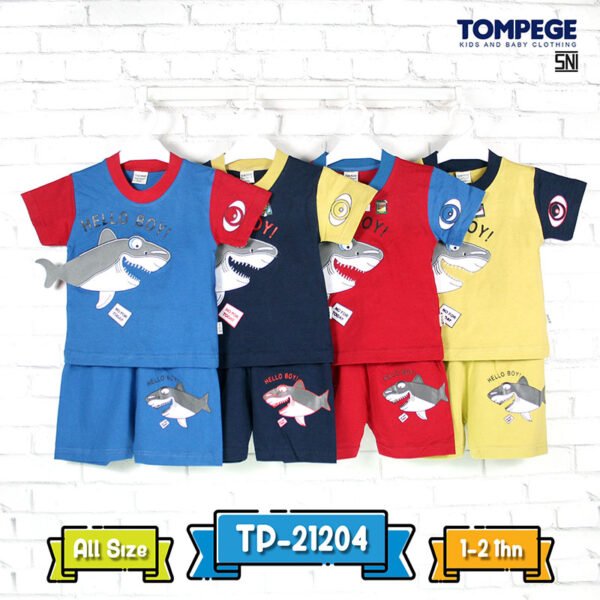 Setelan Oblong Anak Laki Cowok Tompege TP-21204B