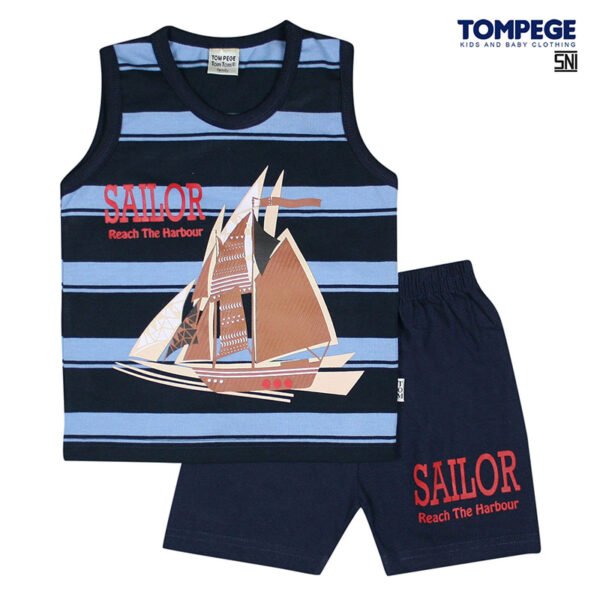 Setelan Singlet Baju Anak Laki Cowok TP-4249 - Image 2