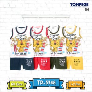 Setelan Singlet Anak Laki Cowok Jaguar Zoo TP-5748