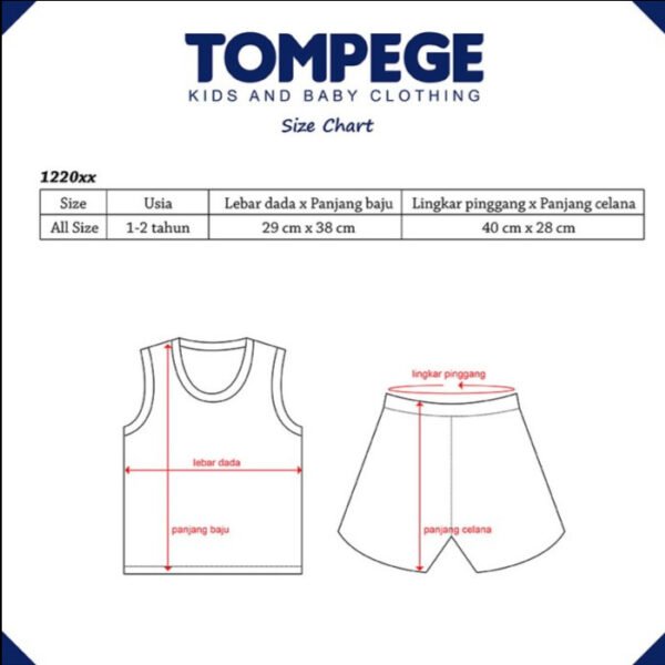 TomStar Setelan SInglet Anak Laki-Laki TS-122024 - Image 4