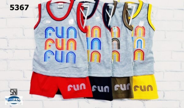 Setelan Singlet Anak Laki Cowok Tompege TP-5367