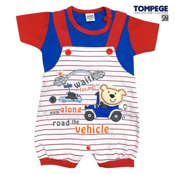 Setelan Jumpsuit Anak Laki Cowok Bear TP-7414 - Image 2
