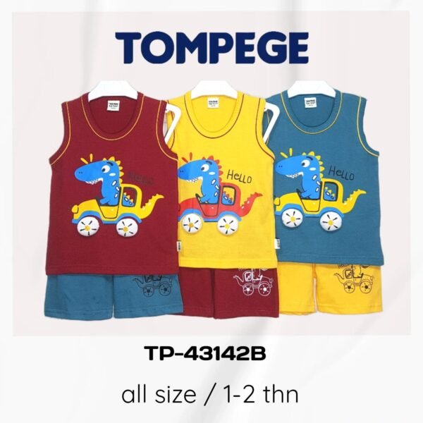 Setelan Singlet Anak Laki Cowok Tompege TP-43142B
