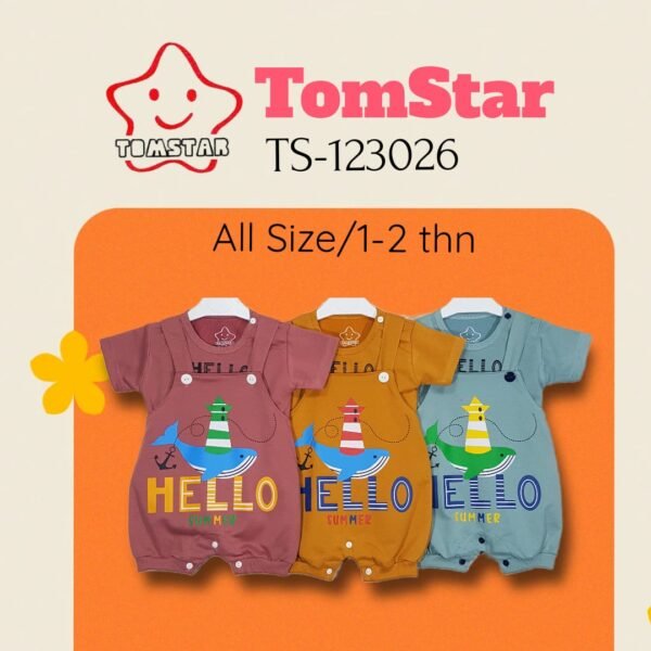 TomStar Setelan Jumpsuit Anak Laki Cowok TS-123026