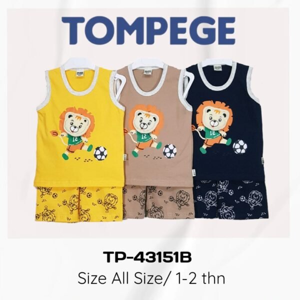 Setelan Singlet Anak Laki Cowok Tompege TP-43151B