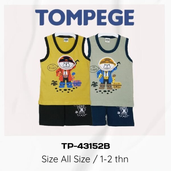Setelan Singlet Anak Laki Cowok Tompege TP-43152B