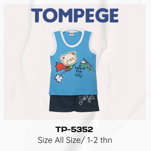 Setelan Singlet Anak Laki Cowok Tompege TP-5352 - Image 2