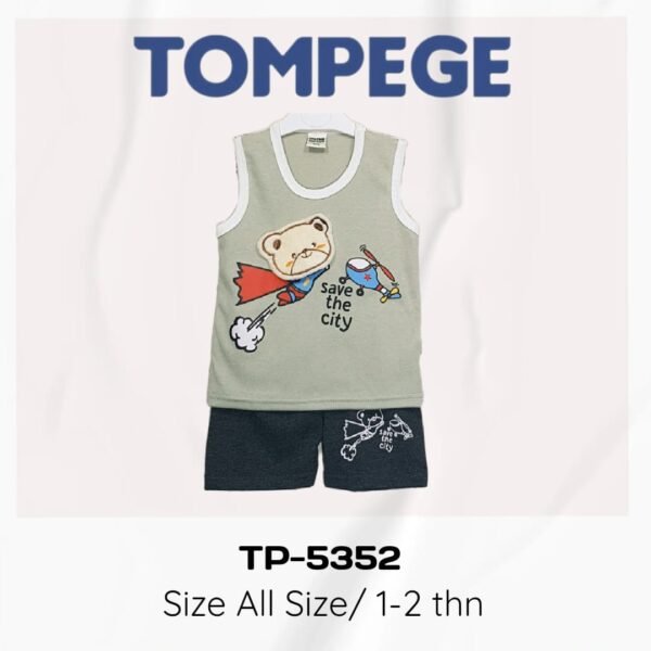 Setelan Singlet Anak Laki Cowok Tompege TP-5352 - Image 3