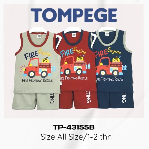 Setelan Singlet Anak Laki Cowok Tompege TP-43155B