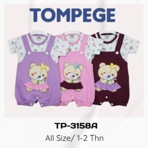 Setelan Jumpsuit Anak Perempuan Tompege TP-3158A