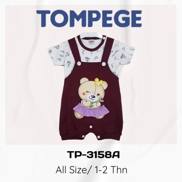 Setelan Jumpsuit Anak Perempuan Tompege TP-3158A - Image 3