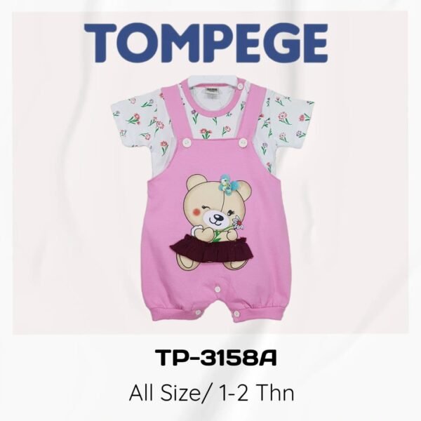 Setelan Jumpsuit Anak Perempuan Tompege TP-3158A - Image 4