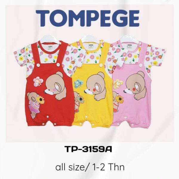 Setelan Jumpsuit Anak Perempuan Tompege TP-3159A