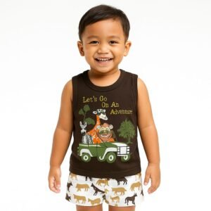 Setelan Singlet Anak Laki Cowok Tompege TP-43154B