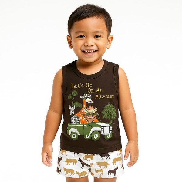Setelan Singlet Anak Laki Cowok Tompege TP-43154B