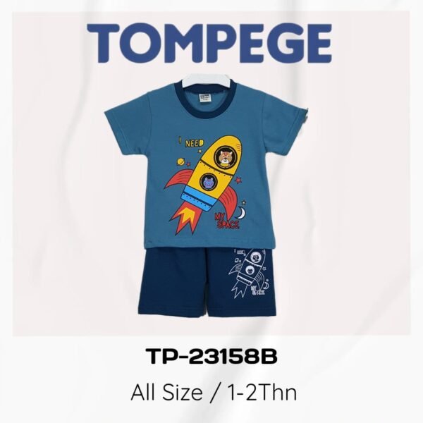 Setelan Oblong Anak Laki Cowok Tompege TP-23158B - Image 3