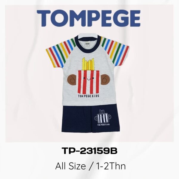 Setelan Oblong Anak Laki Cowok Tompege TP-23159B - Image 4