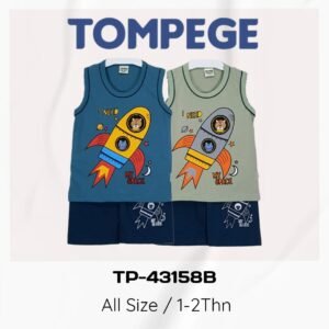 Setelan Singlet Anak Laki Cowok Tompege TP-43158B