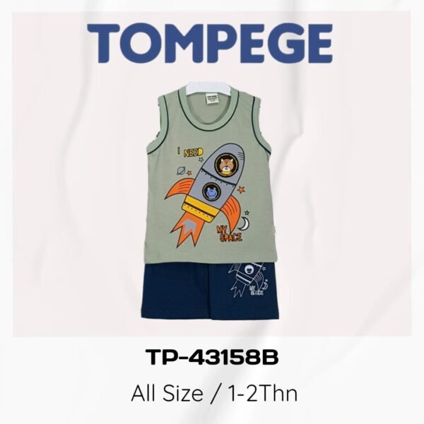 Setelan Singlet Anak Laki Cowok Tompege TP-43158B - Image 2
