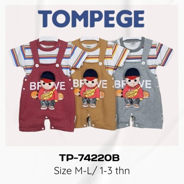 Setelan Jumpsuit Anak Laki Cowok Tompege TP-74220B