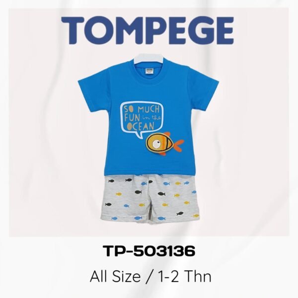 Tompege Setelan Oblong Kaos Anak Laki-Laki TP-503136 - Image 2