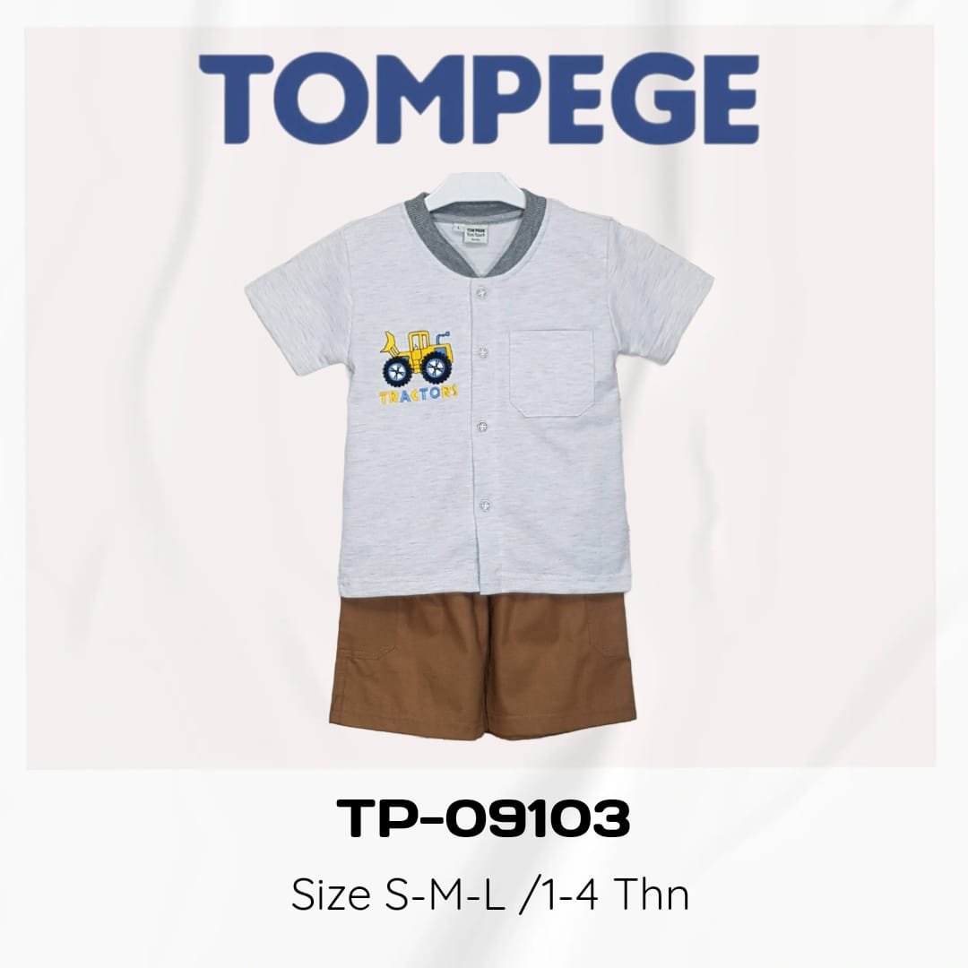 Setelan Oblong Kancing Anak Laki Cowok Tompege TP-09103 - Image 3