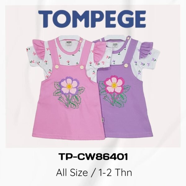 Setelan Jumpsuit/Kodok Rok Anak Perempuan Tompege TP-86401